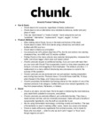 Chunk training