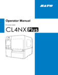Sato CL4NX Plus Manual Sato CL4NX Plus Manual