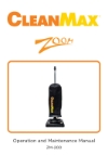 CleanMax Zoom 200, 400, 600 Manual CleanMax Zoom 200, 400, 600 Manual