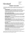 Cleveland WARRANTY-DISCLAIMER