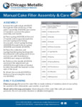 CM Cake Filler Use and Care