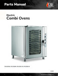 Parts manual for combi ovens
