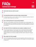 Commercial Drainage FAQ