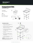 Compartment Sink Assembly Instructions