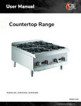 Cooking Performance Group Countertop Range Manual Cooking Performance Group Countertop Range Manual