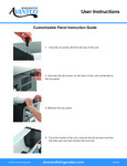 Avantco Merchandisers Countertop Panel Installation Guide
