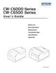 CWC6000, CW6500 Printer Manual