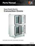 CPG Deep Depth Electric Convention Ovens Parts Manual