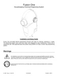 Dema Fusion One Chemical Dispenser Instructions Dema Fusion One Chemical Dispenser Instructions