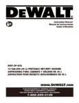 DEWALT DXV12P-QTA STEALTHSONIC 12 GALLON 5.5 PEAK HP POLY WET-DRY VACUUM WITH TOOL KIT DEWALT DXV12P-QTA STEALTHSONIC 12 GALLON 5.5 PEAK HP POLY WET-DRY VACUUM WITH TOOL KIT