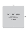 24 x 24 Parking Sign Configuration