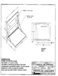 Omnimed STANDARD WALL DESK - ALUMINUM Specs Diagram