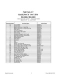 BG1006-BG1001-Parts List