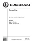Hoshizaki DCM-271BAH Parts List