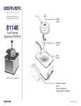 Diagram for Server FSPW-SS 81140 Can Warmer