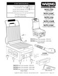 WFG150, WFG150C, WPG150, WPG150B, WPG150C Parts Diagram