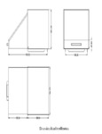 Dimensions of Roll Top Cover 407SSRTC