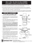 DISPENSE-RITE ADJ Series In-Counter Cup Dispenser Installation Instructions