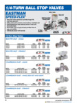 Eastman Quarter Turn Ball Stop Valves
