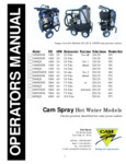 Cam Spray Electric Hot Water Pressure Washer Manual