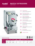 Estella Pasta Extruder Sell Sheet