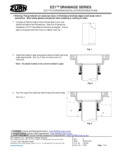 EZ1TM FLOOR DRAIN INSTALLATION INSTRUCTIONS
