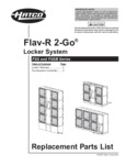 Hatco F2G/F2GB Replacement Parts List