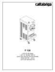 CATTABRIGA F120 Parts Manual