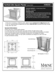 Fairfield 28 inch Square Planter Instructions