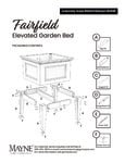 Fairfield 4888 Raised Garden Bed Instructions Fairfield 4888 Raised Garden Bed Instructions