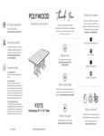 PW Farmhouse 37" x 72" Table Instructions