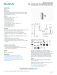Faucet SpecSheet Faucet SpecSheet
