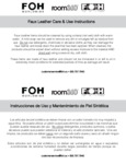 faux_leather_care_use Room360 Belize London Java Milan Sumatra