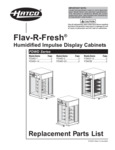 Hatco FDWD Replacement Parts List