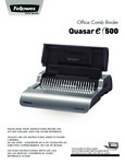 Fellowes5216901Manual