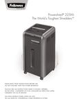 Fellowes 225Mi Shredder Manual