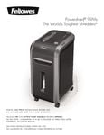 Fellowes 99Ms Shredder Manual Fellowes 99Ms Shredder Manual
