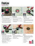 FINISHLINE ADJUSTABLE DRAINAGE SYSTEM - INSTRUCTION SHEET