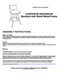 Flash Furniture Low-Back Leather Barstool
