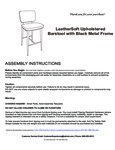 Flash Furniture Mid-Back Leather Barstool