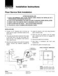 Floor Service Sink Installation