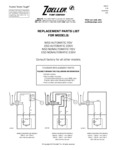 Zoeller 53-0001 Automatic Sump Pump - 115V parts list