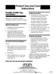 Use and Care Instructions