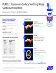 Purell 9341-06 Sanitizing Directions Purell 9341-06 Sanitizing Directions
