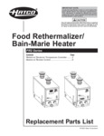 Hatco FR2 Replacement Parts List