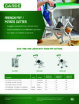 Garde French Fry Cutter Sell Sheet