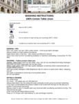 Garnier-Thiebaut Wash and Care instructions 100 Cotton Table Linen