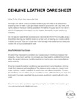 genuine leather care instructions genuine leather care instructions