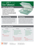 GET Eco Takeouts Care and Handling GET Eco Takeouts Care and Handling