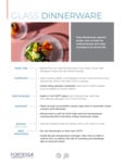 Fortessa Glass Dinnerware Care and Handling